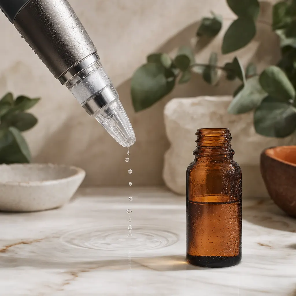 HydraFacial Behandlung Wirkstoff-Infusion — simultane Serum-Einschleusung während Peeling