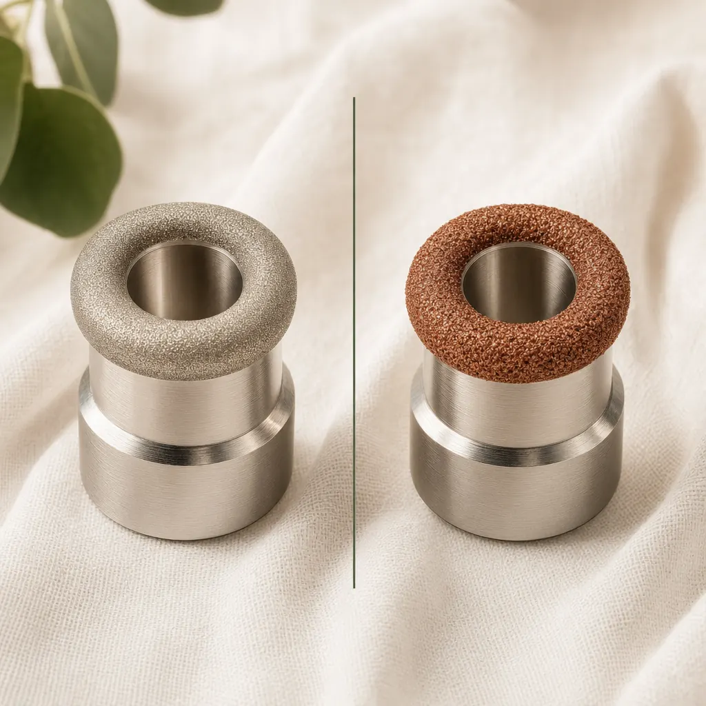 Mikrodermabrasion Aufsätze für empfindliche Haut — feine Körnung Diamant vs. grob