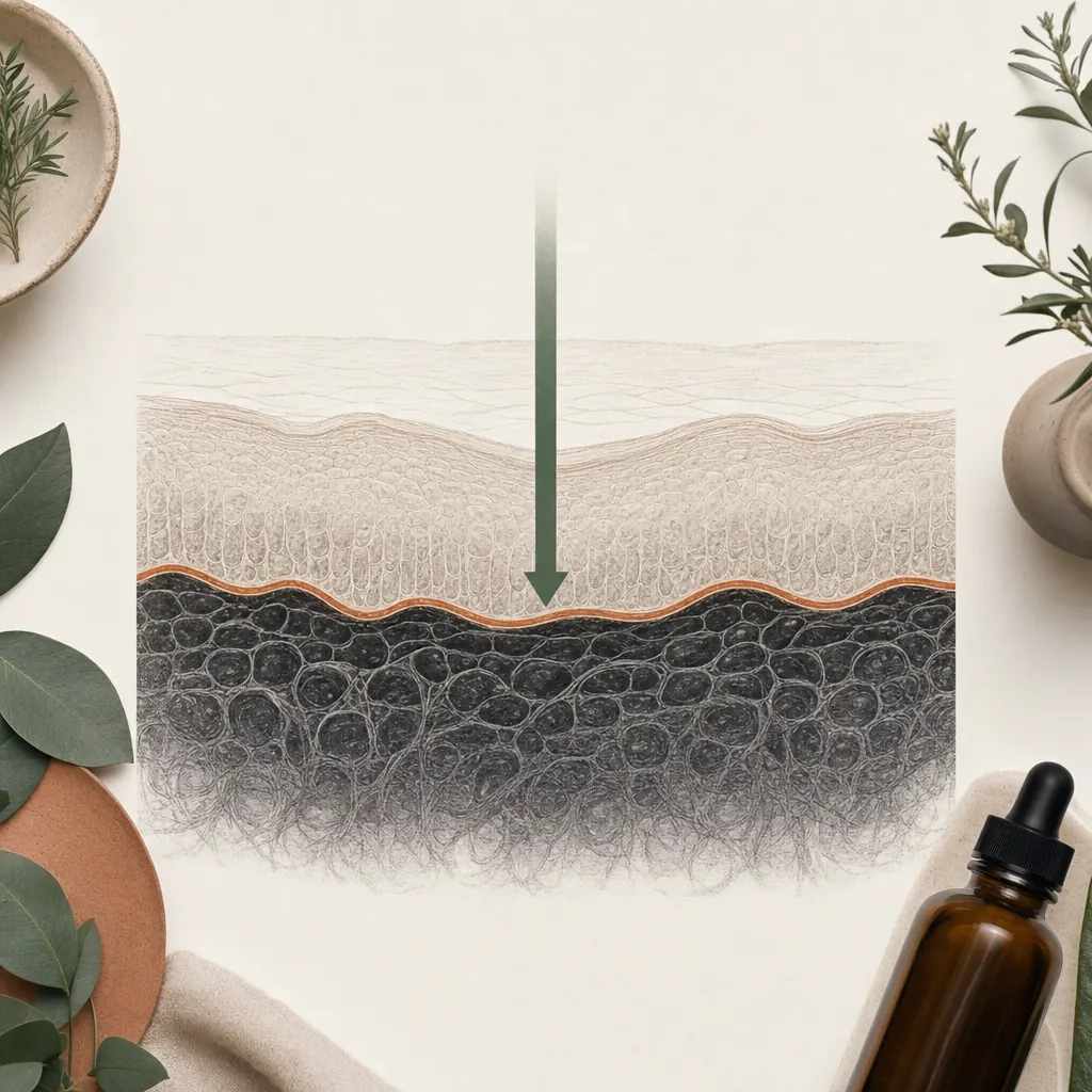 Narben Wirktiefe Mikrodermabrasion — epidermale vs. dermale Narben Behandlungsgrenze